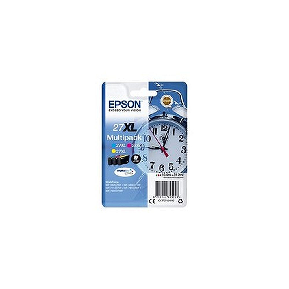 Pack de 3 cartouches d'encre Epson 27 XL Couleur