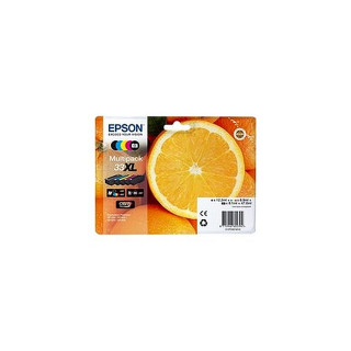 Pack de 5 cartouches d'encre Epson 33 XL Noir et couleurs