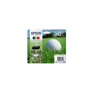 Pack de 4 cartouches d'encre Epson 34 Noir et couleurs