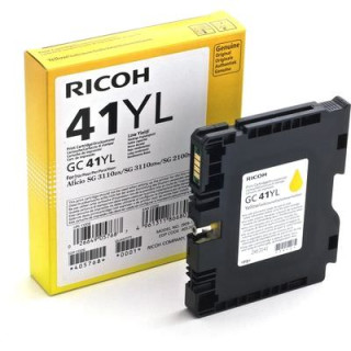 Cartouche d'encre Ricoh GC-41YL Jaune