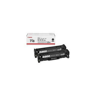 Pack de 2 toners Canon 718 Noir