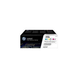 Pack de 3 toners HP 410A XL Couleur