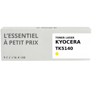 Toner compatible Kyocera TK-5140 Jaune - L'Essentiel à Petit Prix