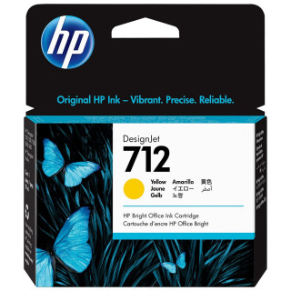 Cartouche d'encre HP 712 Jaune