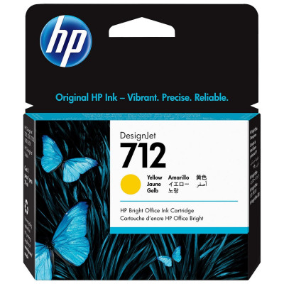 Cartouche d'encre HP 712 Jaune