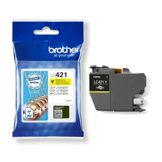 Cartouche d'encre Brother LC421 Jaune