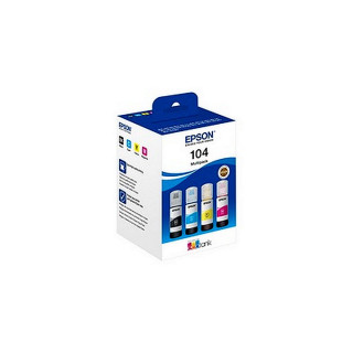 Pack de 4 cartouches d'encre Epson 104 Noir et couleurs