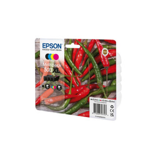Pack de 4 cartouches d'encre Epson 503XL Noir et couleurs