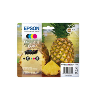 Pack de 4 cartouches d'encre Epson 604 Noir et couleurs