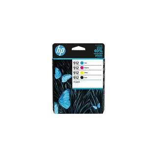 Pack de 4 cartouches d'encre HP 912 Couleur