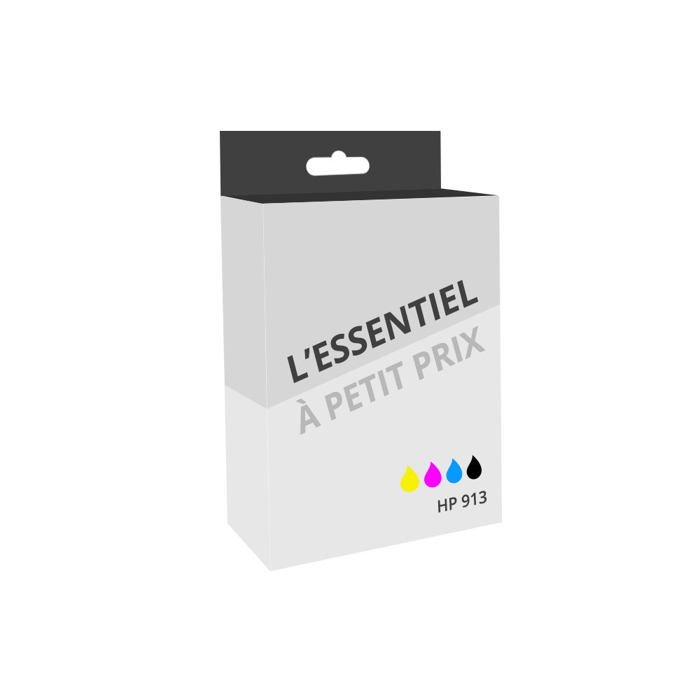 Pack de 4 cartouches d'encre compatibles HP 913 Noir et couleurs
