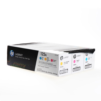 Pack de 3 toners HP 125A Couleur
