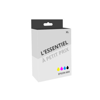Pack de 4 cartouches d'encre compatibles Epson 604 XL Noir et couleurs