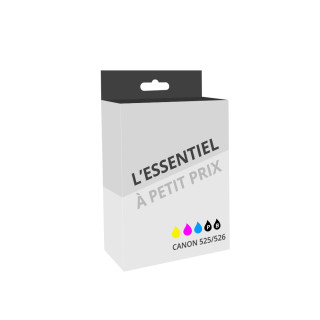 Pack de 5 cartouches d'encre compatibles Brother PGI525/CL526 Noir et couleurs
