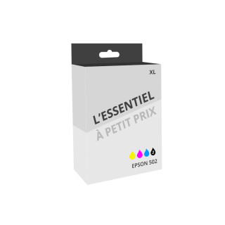 Pack de 5 cartouches d'encre compatibles Epson 502 XL Noir et couleurs