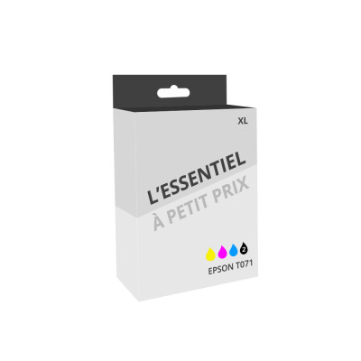 Pack de 5 cartouches d'encre compatibles Epson Guepard XL Noir et couleurs