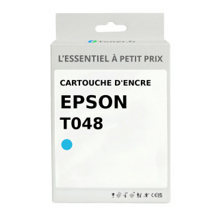 Cartouche d'encre compatible Epson T0482 Cyan - L'Essentiel à Petit Prix