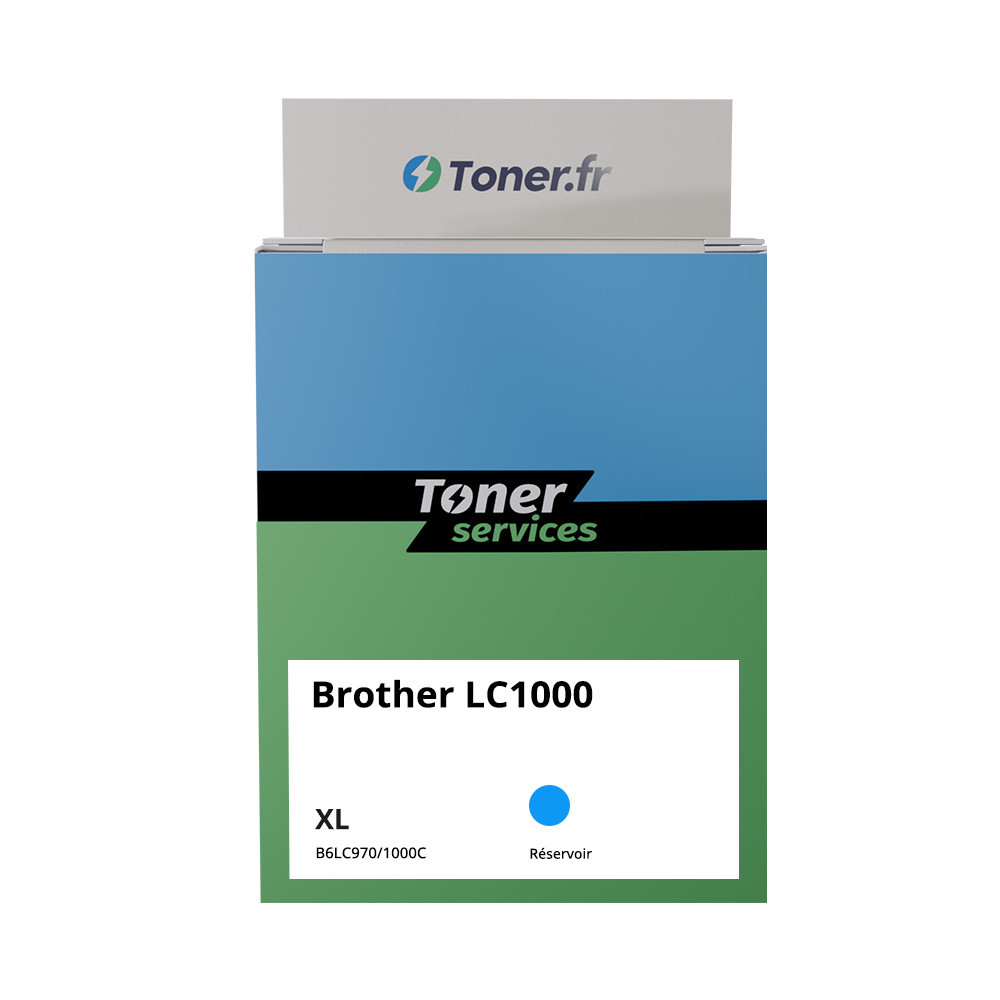 Cartouche d'encre compatible Brother LC970/LC1000 XL Cyan