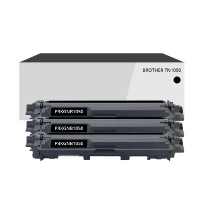 Pack de 3 toners compatible Brother TN1050 Noir