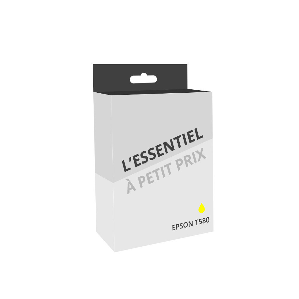 Cartouche d'encre compatible Epson T580 Jaune