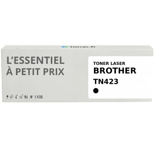 Toner compatible Brother TN-423 Noir - L'Essentiel à Petit Prix