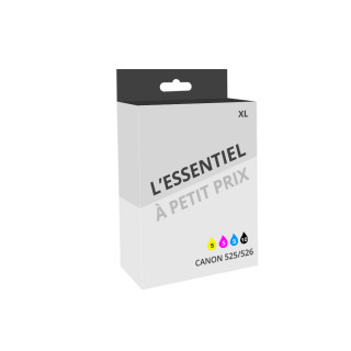 Pack de 25 cartouches d'encre compatibles Brother PGI525/CL526 Noir et couleurs