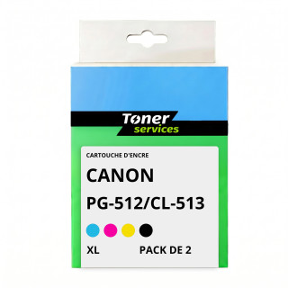 Cartouches D'encre Compatibles Canon PG510 XL Et CL511 XL - Pour Imprimantes MP240, Pixma - Lot économique