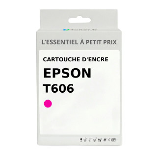 Cartouche d'encre compatible Epson T606 Magenta clair - L'Essentiel à Petit Prix