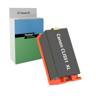 Cartouche d'encre compatible Canon CLI551 XL Gris