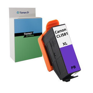 Cartouche d'encre compatible Canon CLI581 XXL Bleu