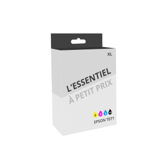 Pack de 25 cartouches d'encre compatibles Epson Guepard XL Noir et couleurs
