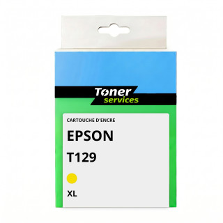 Cartouche d'encre compatible Epson T128 Jaune - Toner Services