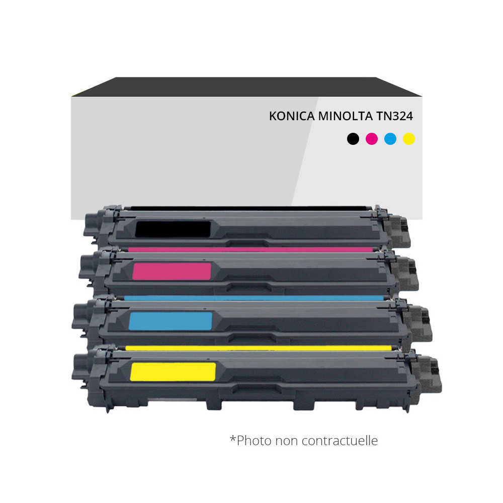 Toner compatible Konica Minolta TN324 Noir et couleurs