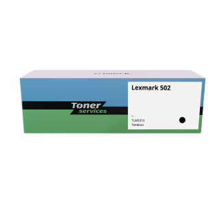 Tambour compatible Lexmark 502 Noir - Toner Services