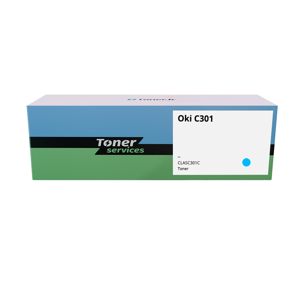 Toner compatible Oki C301 Cyan