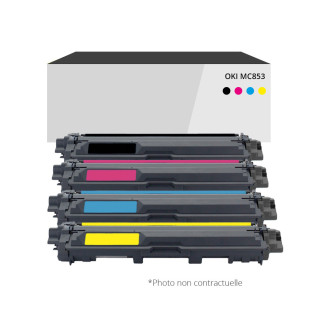 Toner compatible Oki MC853 Noir et couleurs
