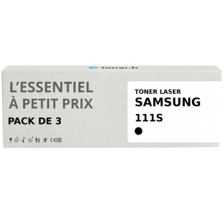 Pack de 3 toners compatibles Samsung MLT-D111SELS Noirs - L'Essentiel à Petit Prix