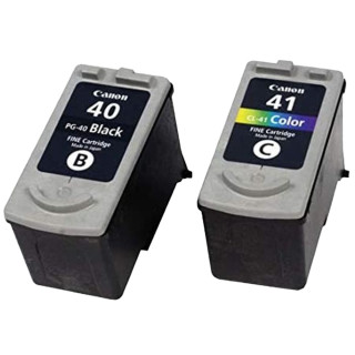 Pack de 2 cartouches d'encre Canon PG40/CL41 Noir et couleurs