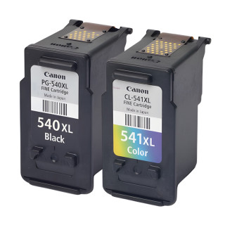 Pack de 2 cartouches d'encre Canon PG540/CL541 XL Noir et couleurs