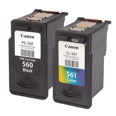 Pack de 2 cartouches d'encre Canon PG560/CL561 Noir et couleurs
