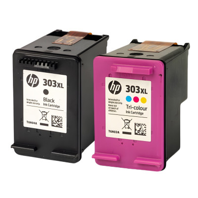 Pack de 2 cartouches d'encre HP 303 Noir et couleurs