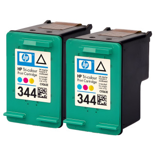 Pack de 2 cartouches d'encre HP 344 Couleur