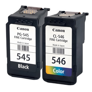 Pack de 2 cartouches d'encre Canon PGI545/CLI546 Noir et couleurs