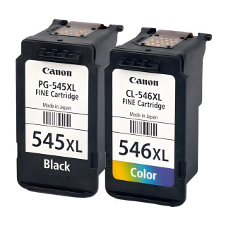 Pack de 2 cartouches d'encre Canon PGI545/CLI546 XL Noir et couleurs