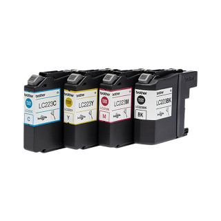 Pack de 4 cartouches d'encre Brother LC223 Noir et couleurs