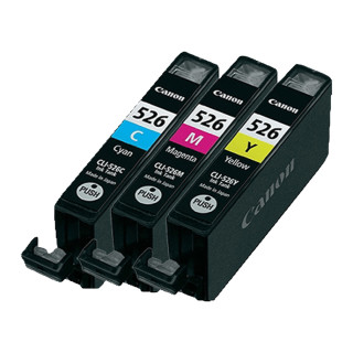 Pack de 3 cartouches d'encre Brother CLI526 Couleur