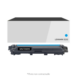 Toner compatible LEXMARK E232 Cyan