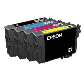 Pack de 4 cartouches d'encre Epson 29 XL Noir et couleurs