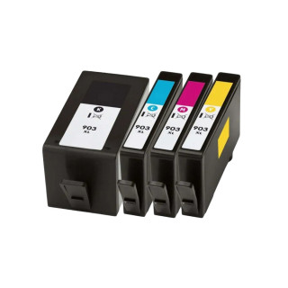 Pack de 4 cartouches d'encre HP 903 XL Noir et couleurs