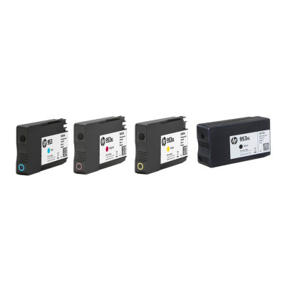 Pack de 4 cartouches d'encre HP 953 XL Noir et couleurs